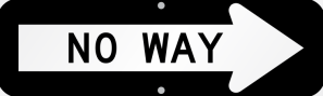 no-way-arrow-sign-k-0260-r cropped