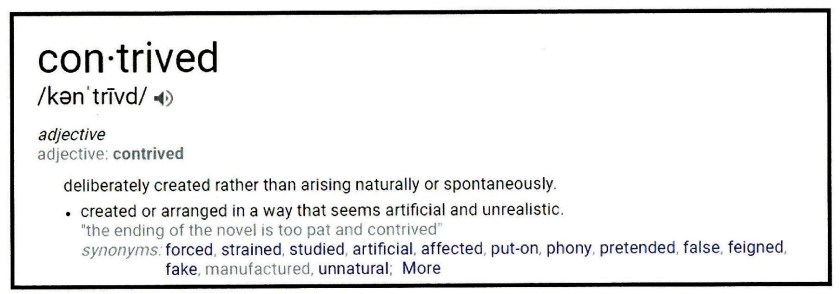 Contrived