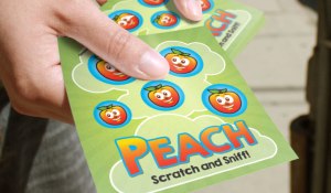 scratch peach