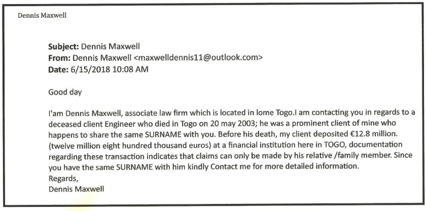 Email with border image