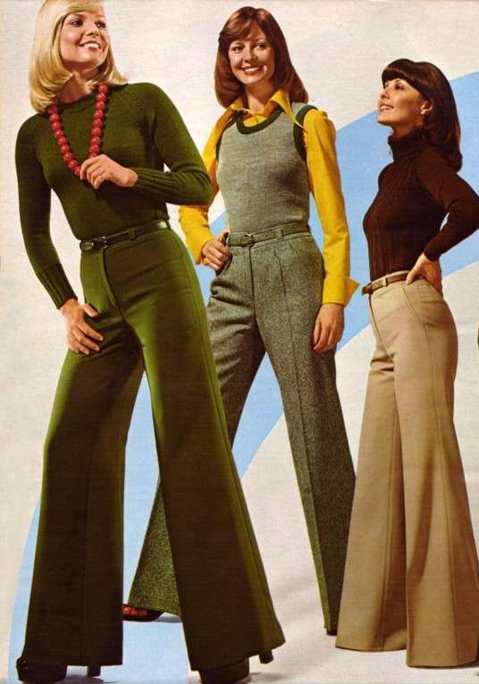 bell bottoms 1970s cropped