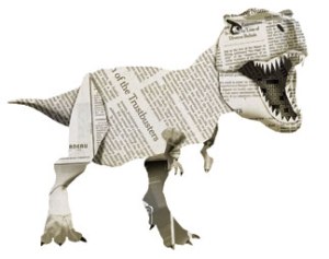 dinosaur newspaper