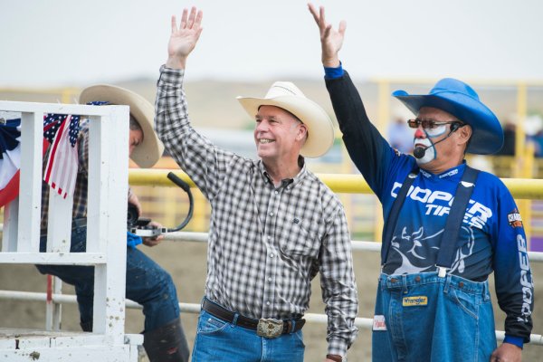 Giancorte with clown, clown on right