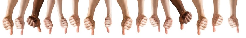 sixteen thumbs-down cropped