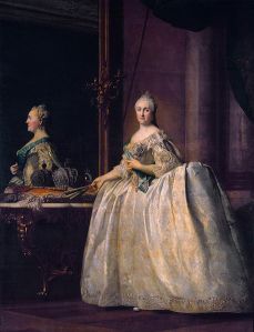 Catherine_II_in_front_of_a_mirror_by_Vigilius_Eriksen_(1762-4,_Hermitage)