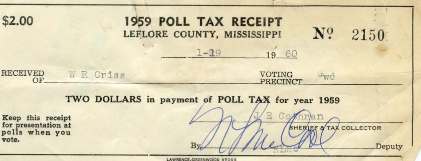 poll tax_1960