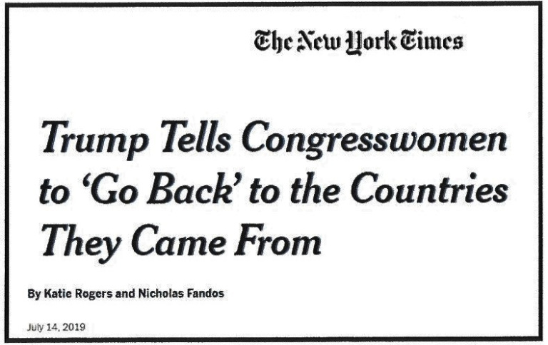 Go back to countries they came from