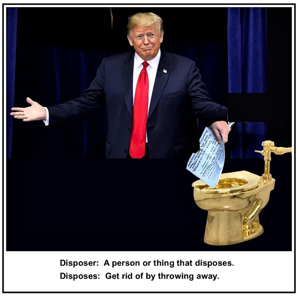 We Know Trump Is A Potty Mouth – Now We Learn He’s A Potty&nbsp;Disposer